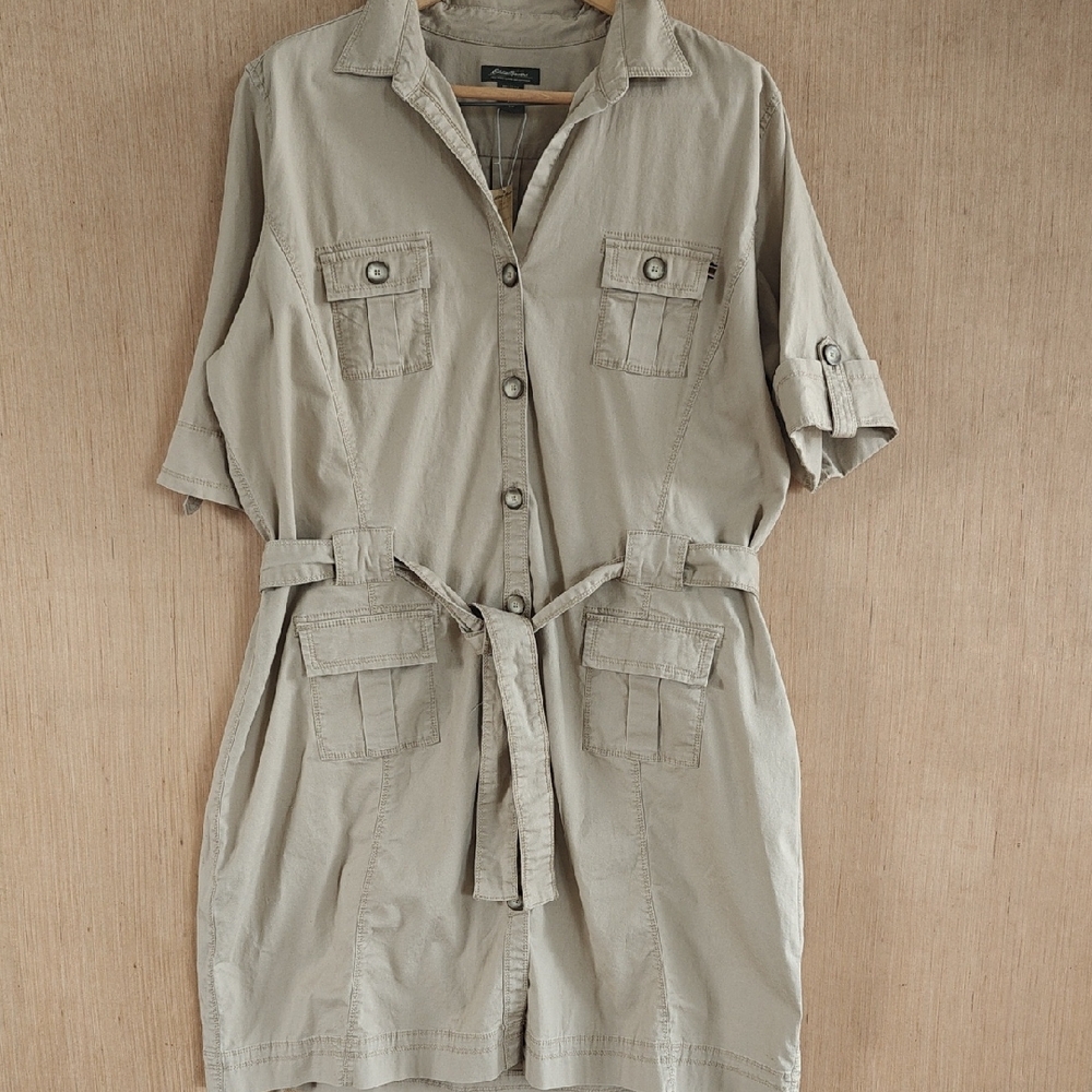 Eddie Bauer Button Up Midi Dress